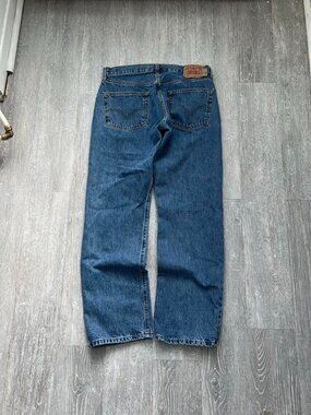 Blue Vintage Early 2000’s Levi’s Slightly Faded 501 Denim Jeans